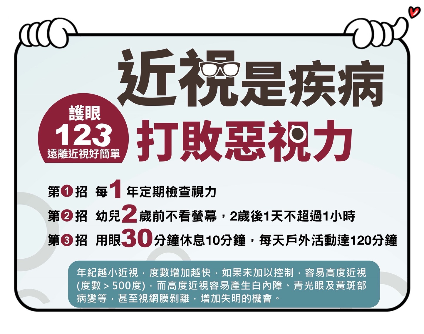 【衛教宣導】愛眼六大守則，保護孩子視力