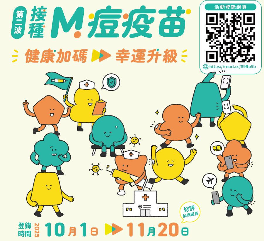 【最新消息】第2波M痘疫苗接種活動