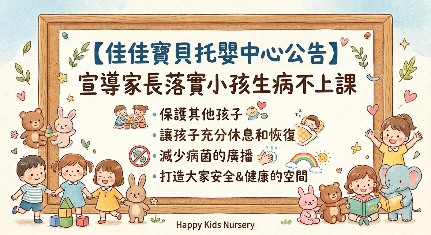 【衛教宣導】生病不上學宣導